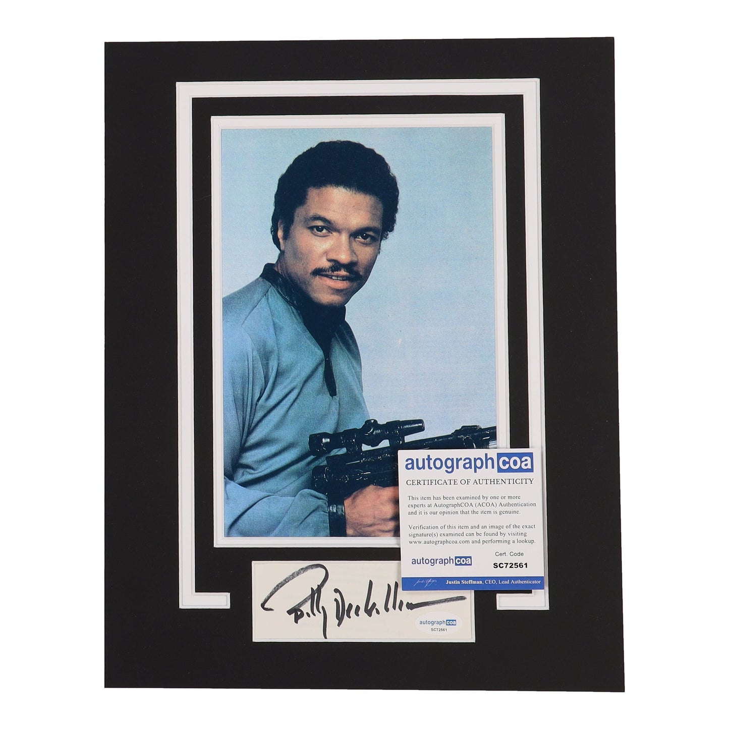 Billy Dee Williams Signed "Star Wars" 11x14 Custom Matted Cut Display (ACOA) FansFirst