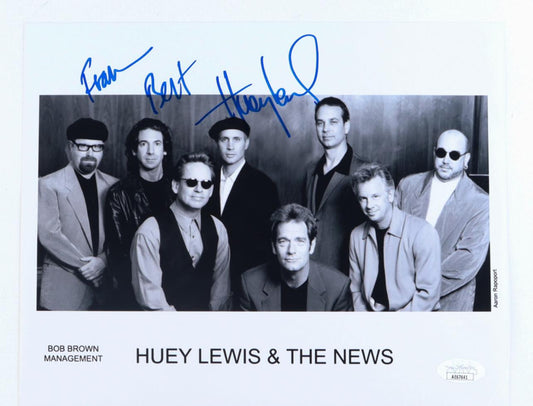 Huey Lews signed 8x10 Huey Lewis
