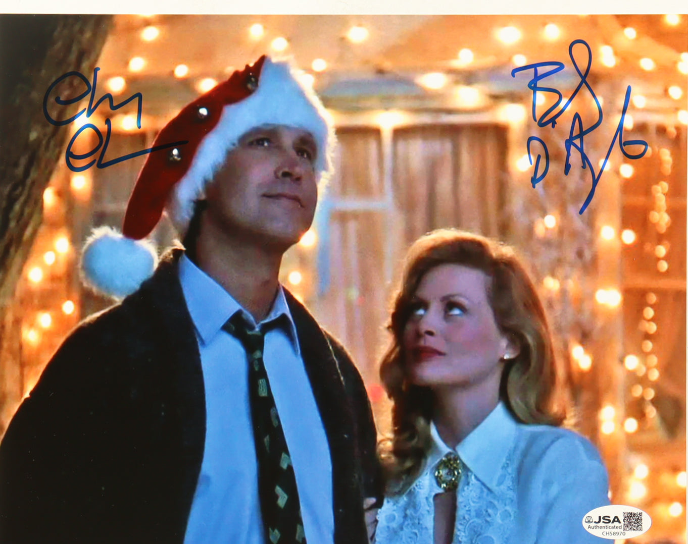 Chevy Chase & Beverly D'Angelo Signed "National Lampoon's Christmas Vacation" Christmas Vacation