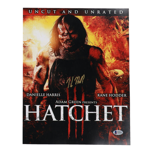 Kane Hodder Signed "Hatchet III" 11x14 Poster Hatchet