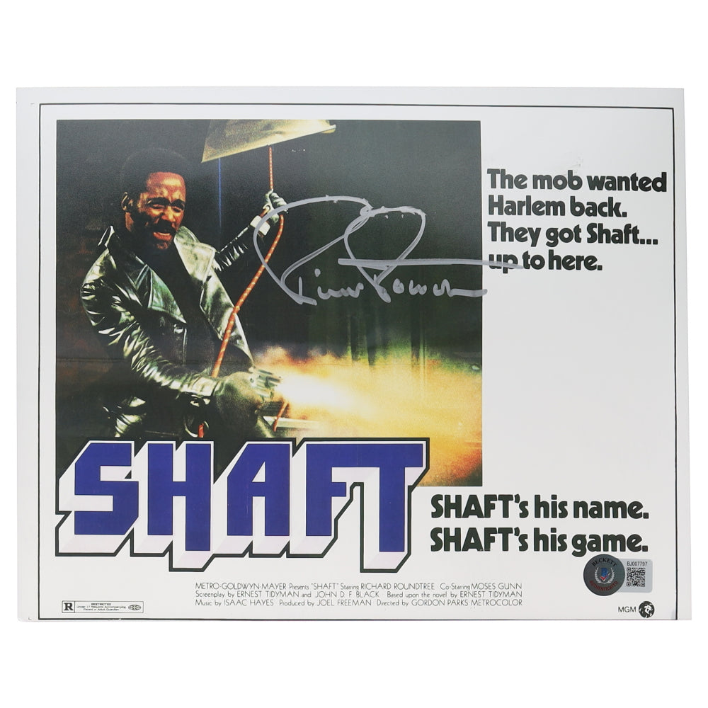 Richard Roundtree Signed Shaft mini poster SHAFT