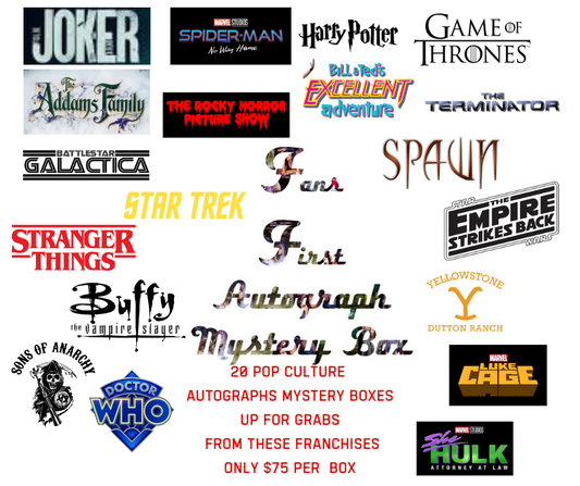 Pop Culture Signed Mystery Box (Copy) Mystery Box