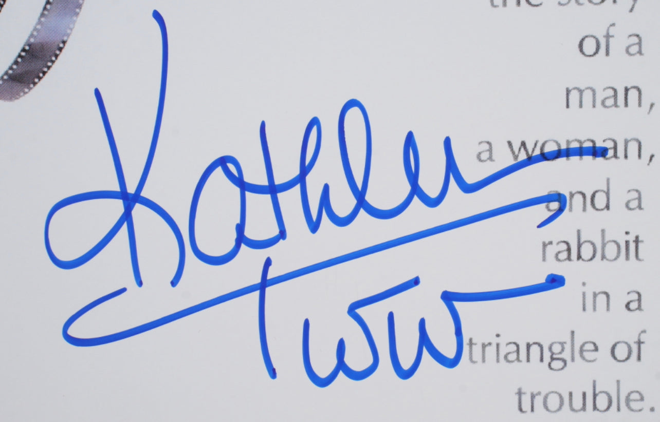 Who Framed Roger Rabbit 11x17 poster signed by Kathleen Turner Who Framed Roger Rabbit