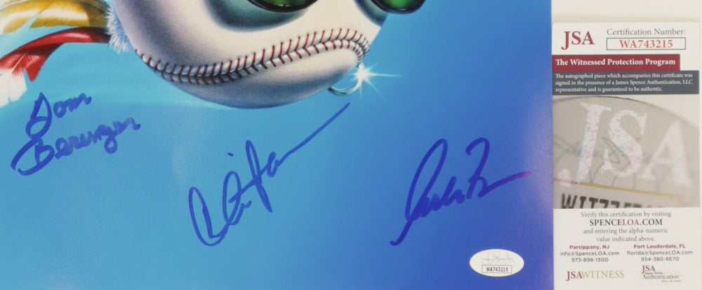 Charlie Sheen, Tom Berenger & Corbin Benson Signed "Major League" 11x17 Poster (JSA) Major League