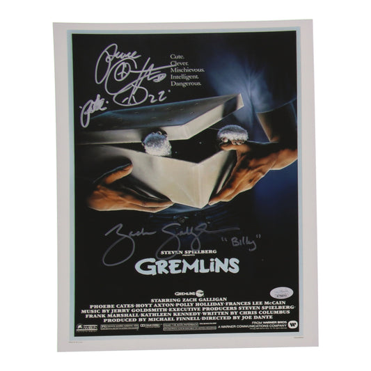 Corey Feldman & Zach Galligan Signed Gremlins 11x14 Poster Gremlins