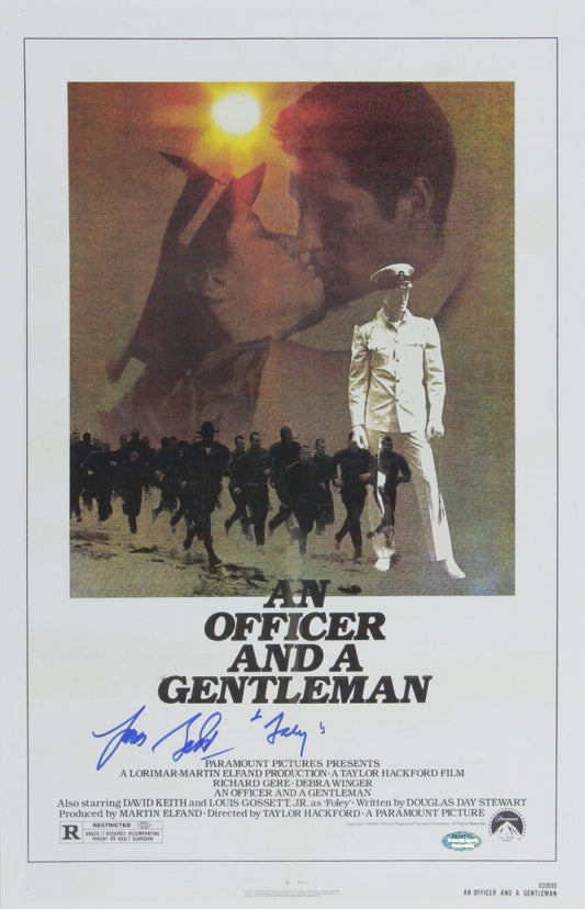 Louis Gossett Jr Hand signed 11x17 An Officer and a Gentleman Movie Poster An Officer and a Gentleman