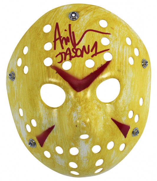 Friday The 13th signed Hockey Mask Ari Lehman Friday the 13th