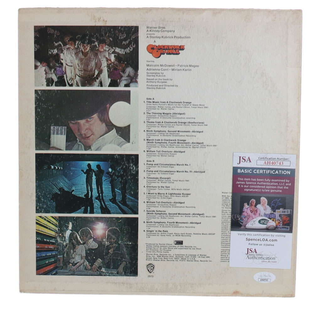 Malcolm McDowell Signed "A Clockwork Orange" Album A Clockwork Orange