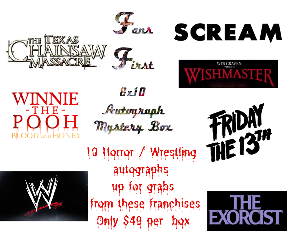 Live Break Mystery Box Horror / Wrestling Mystery Box