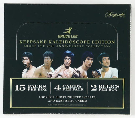 Bruce Lee Keepsake 50th Anniversary Kaleidoscope Edition Hobby Box (Super Break 2024) Bruce Lee