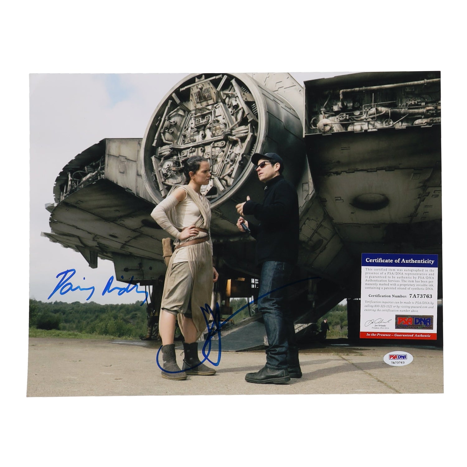 Daisy Ridley & J.J. Abrams Signed "Star Wars: The Force Awakens" Star Wars