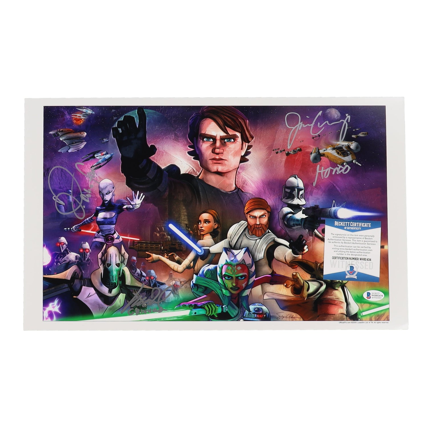 Daniel Logan, Jim Cummings & Matt Wood Signed "Star Wars: The Clone Wars" Star Wars