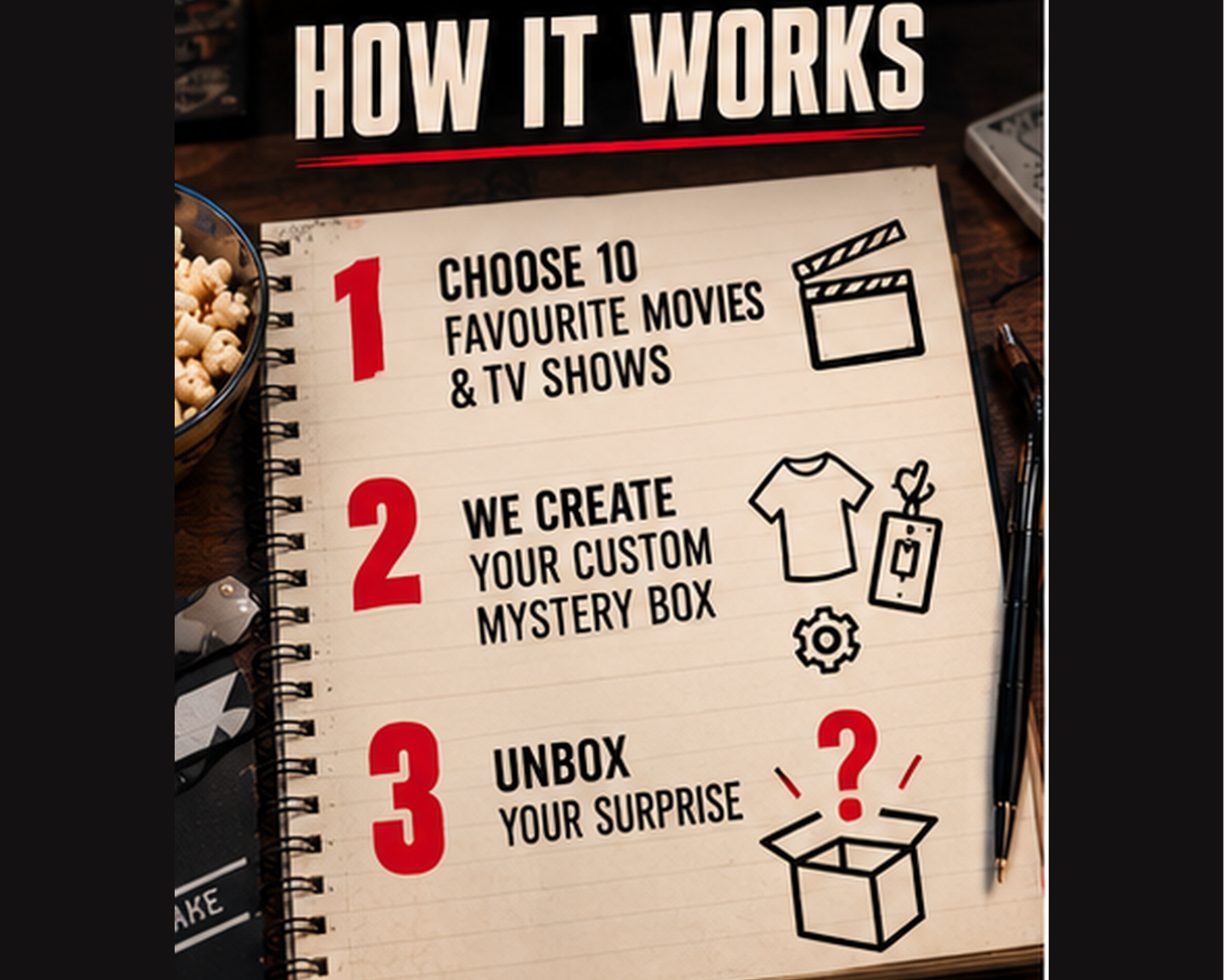 Custom T-Shirt Pop Culture Mystery Box FansFirst