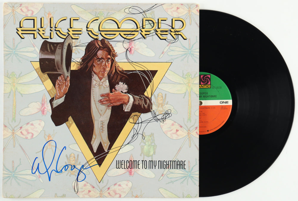 Alice Cooper Signed Welcome to My Nightmare Album Alice Copper