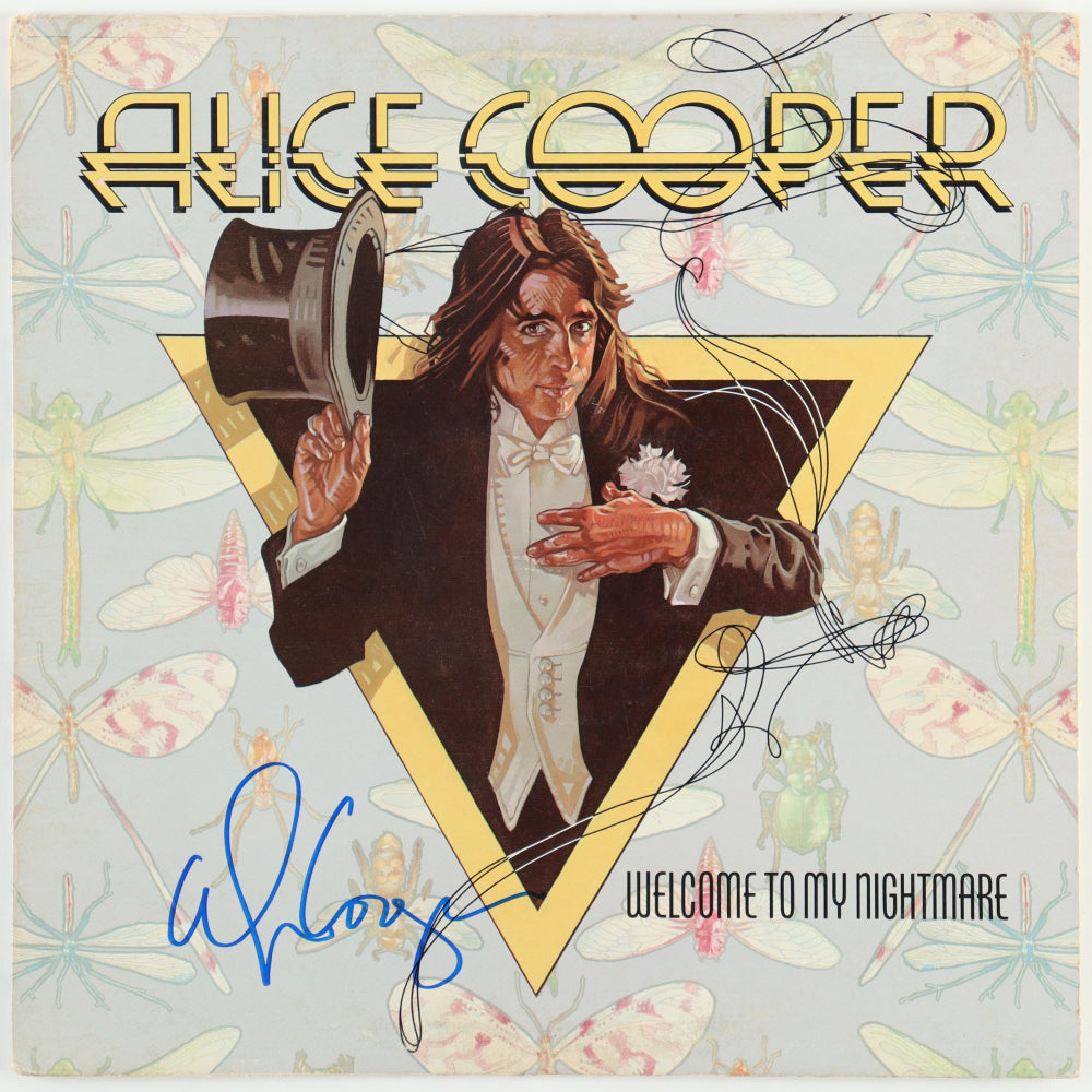 Alice Cooper Signed Welcome to My Nightmare Album Alice Copper