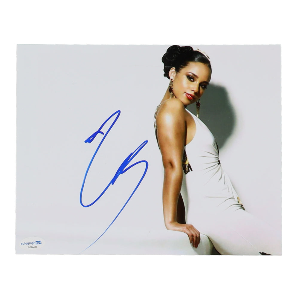 Alicia Keys Signed 8x10 Alicia Keys