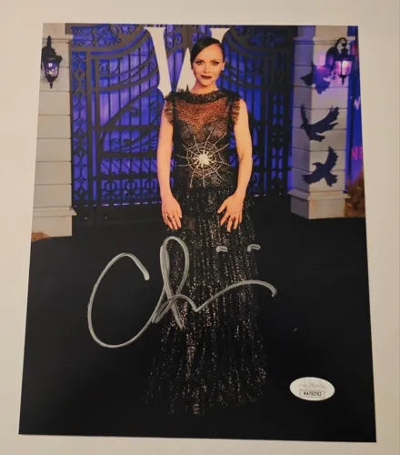 Christina Ricci signed 8x10 The Adams Family