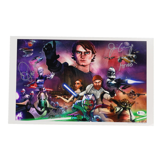 Daniel Logan, Jim Cummings & Matt Wood Signed "Star Wars: The Clone Wars" Star Wars