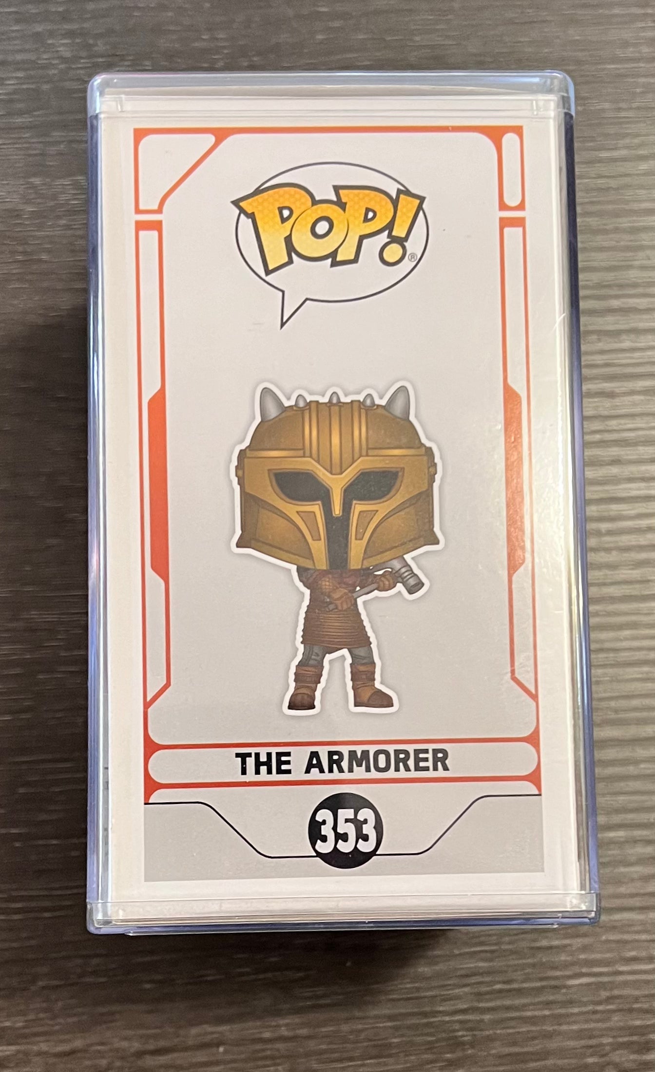 Emily Swallows signed Star Wars The Mandalorian 353 The Armorer Pop Vinyl! Star Wars