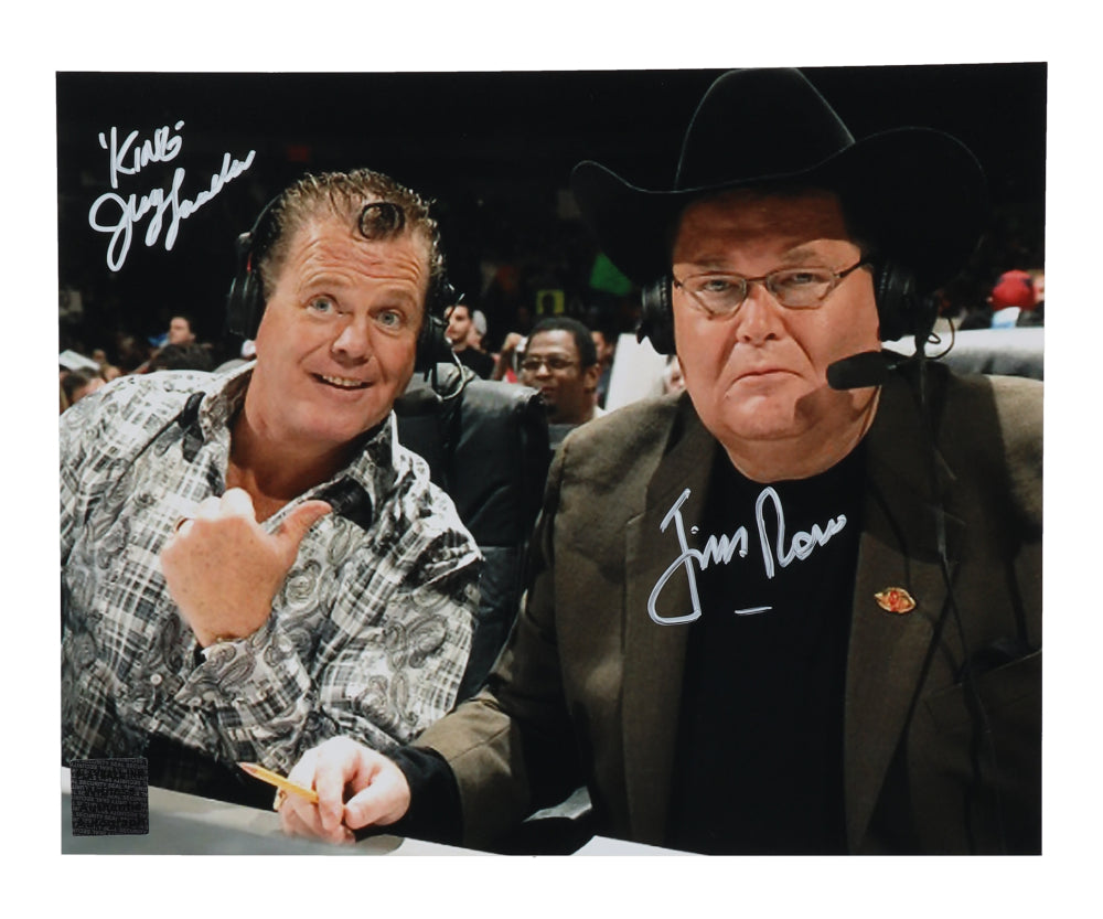 Jerry The King Lawler & Jim Ross Signed WWE WWE