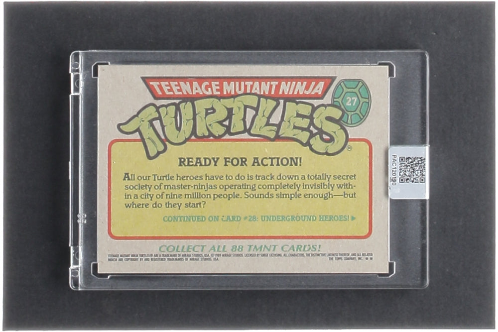 Kevin Eastman Signed 1989 Topps Teenage Mutant Ninja Turtles #27 Teenage Mutant Ninja Turtles