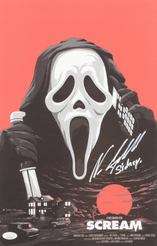 Neve Campbell Signed "Scream" 12x18 poster scream