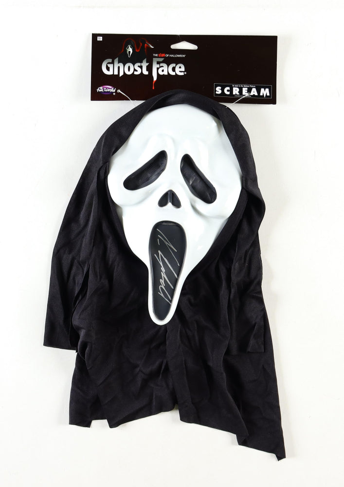 Scream Mask signed by Neve Campbell Scream