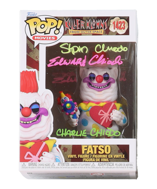 Stephen Chiodo, Charlie Chiodo & Edward Chiodo Signed "Killer Klowns from Outer Space" Funko Pop! Vinyl Killer Klowns from Outer Space