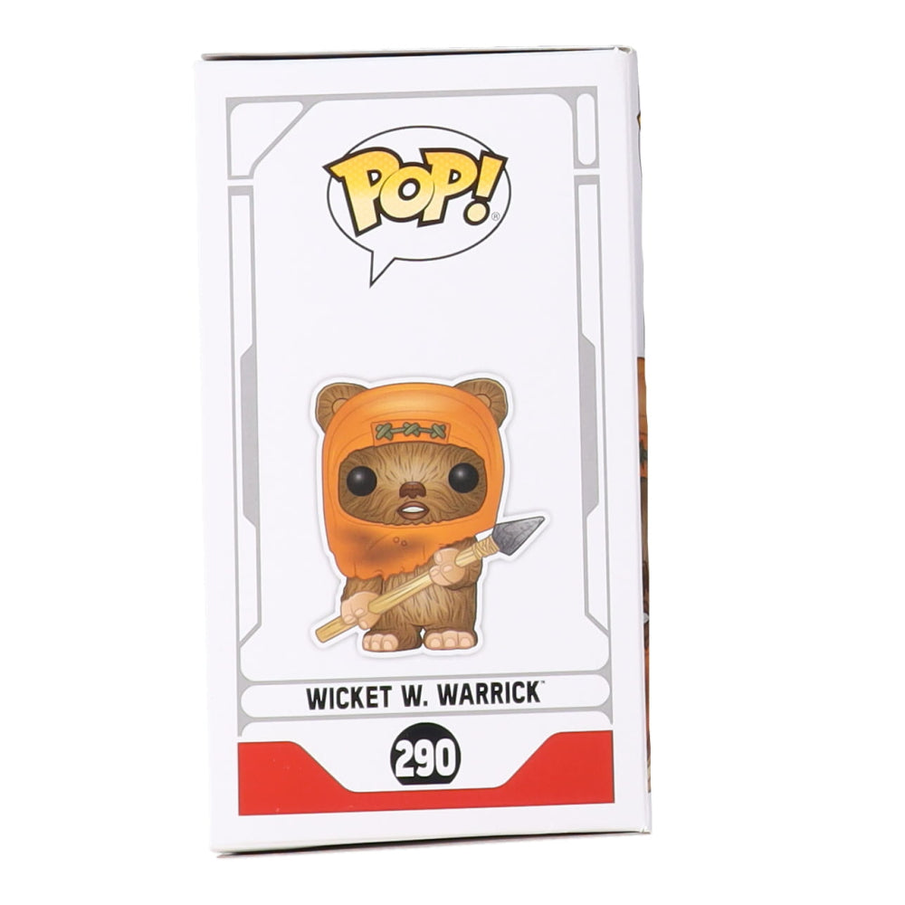 Warwick Davis Signed "Star Wars" #290 Wicket W. Warrick Funko Pop! Vinyl Star Wars
