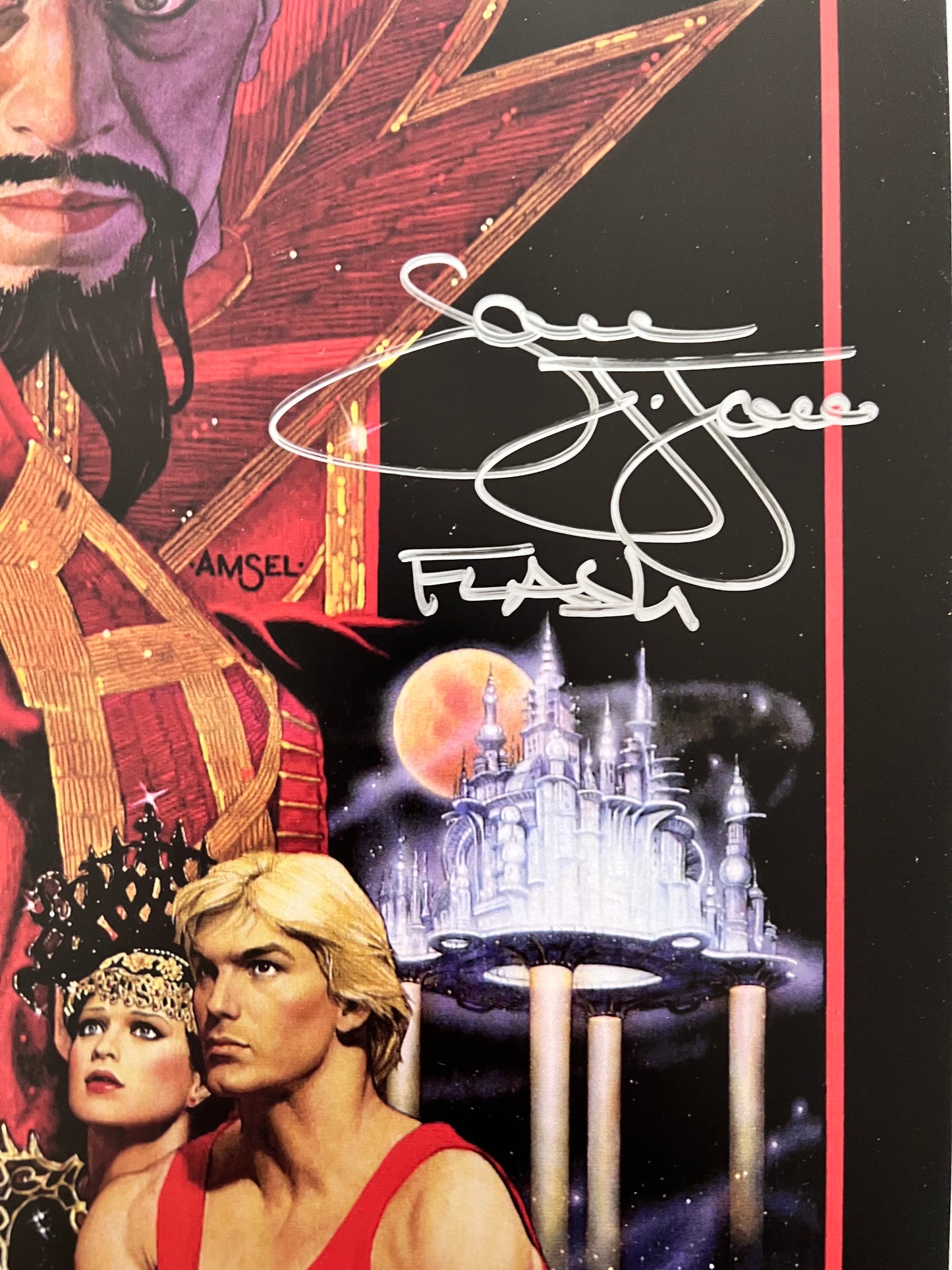 Flash Gordon signed Sam J. Jones Flash Gordon