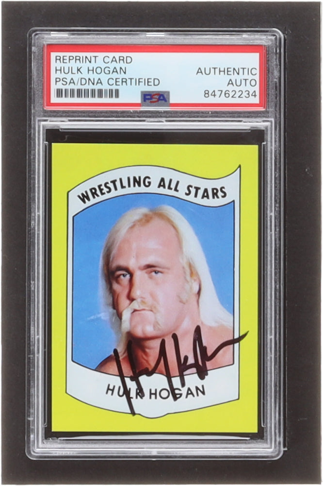 Hulk Hogan Signed 1982 PWE Wrestling All-Stars Series A #2 Reprint WWE