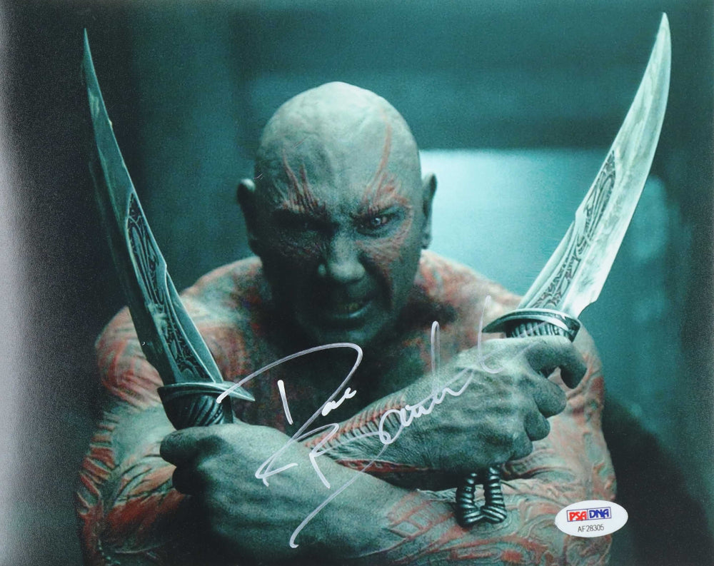 Dave Bautista Signed Guardians of the Galaxy Marvel