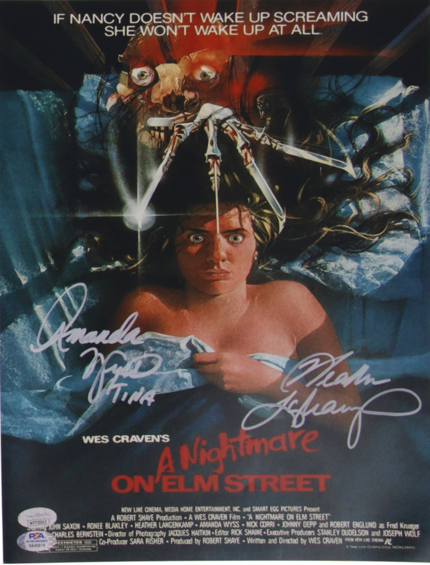 Heather Langenkamp & Amanda Wyss dual signed A Nightmare on Elm St 11x14 poster A Nightmare on Elm St