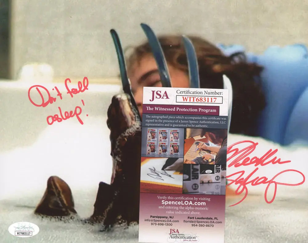 Heather Langenkamp, signed & inscribed 8x10, A Nightmare on Elm St - FansFirst