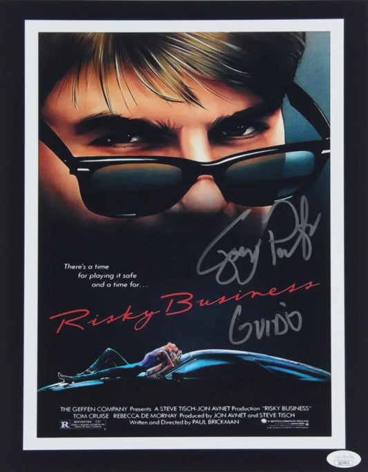 Joe Pantoliano Hand Signed Autograph Risky Business Movie Poster 11x14 - FansFirst