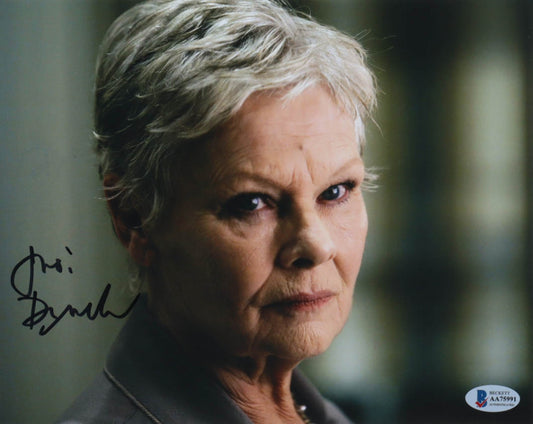 Judi Dench signed James Bond James Bond