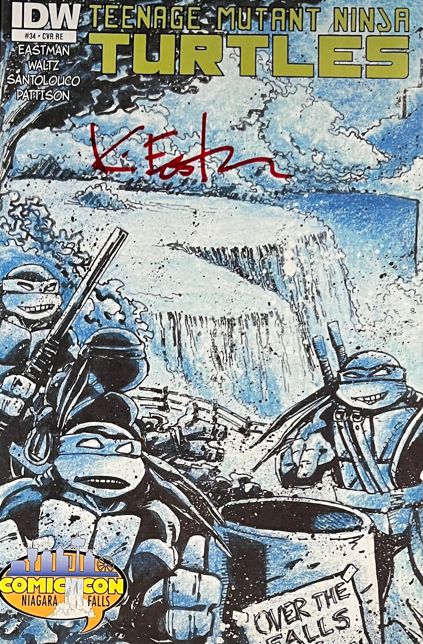 Kevin Eastman Hand Signed Autographed Comic - Teenage Mutant Ninja Turtles Teenage Mutant Ninja Turtles