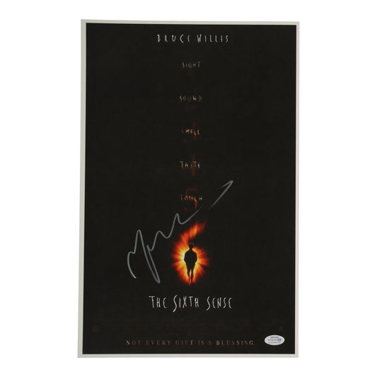 M. Night Shyamalan Signed "The Sixth Sense" 11x17 Poster The Six Sense