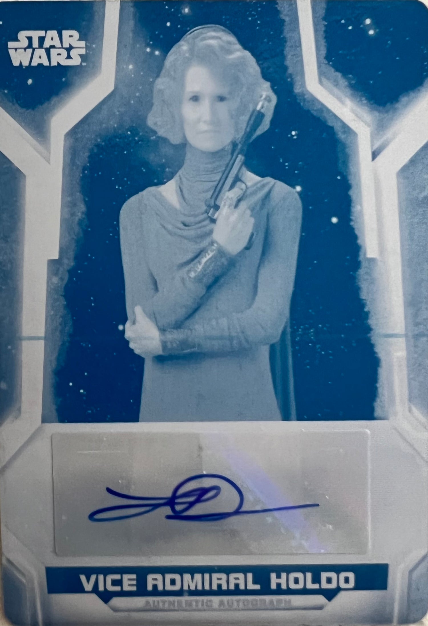 Star Wars Hand Signed Autograph Print Plate by Laura Dern Star Wars