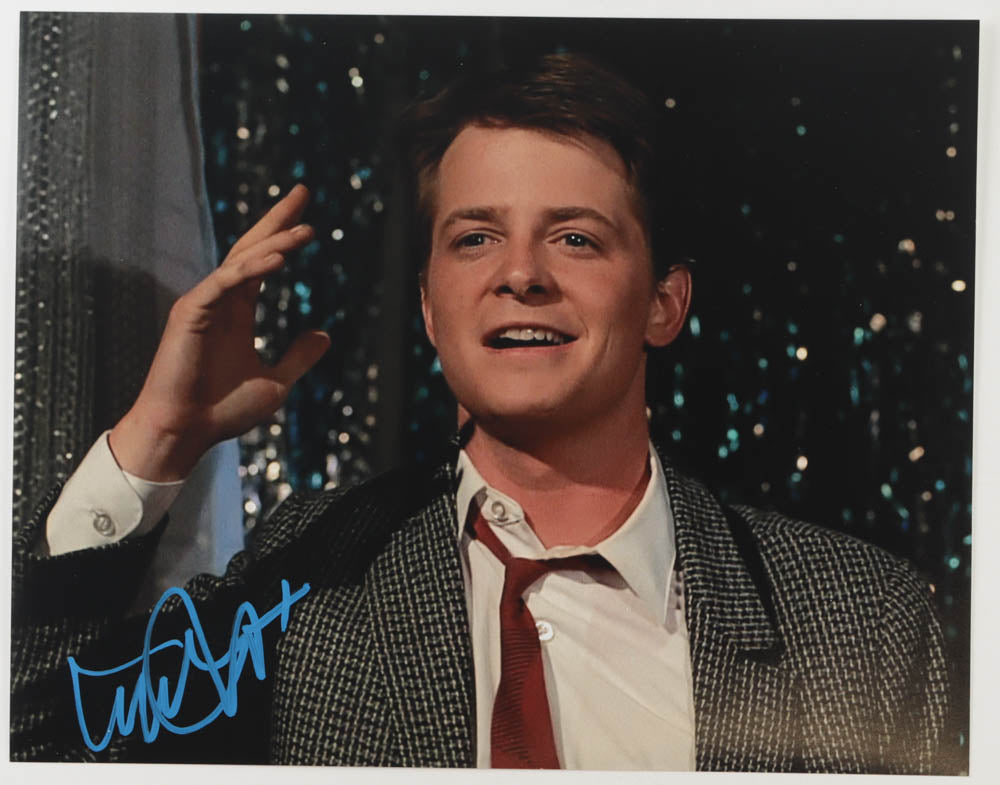 Michael J. Fox Signed "Back to the Future Part II" 11x14 Back to the future