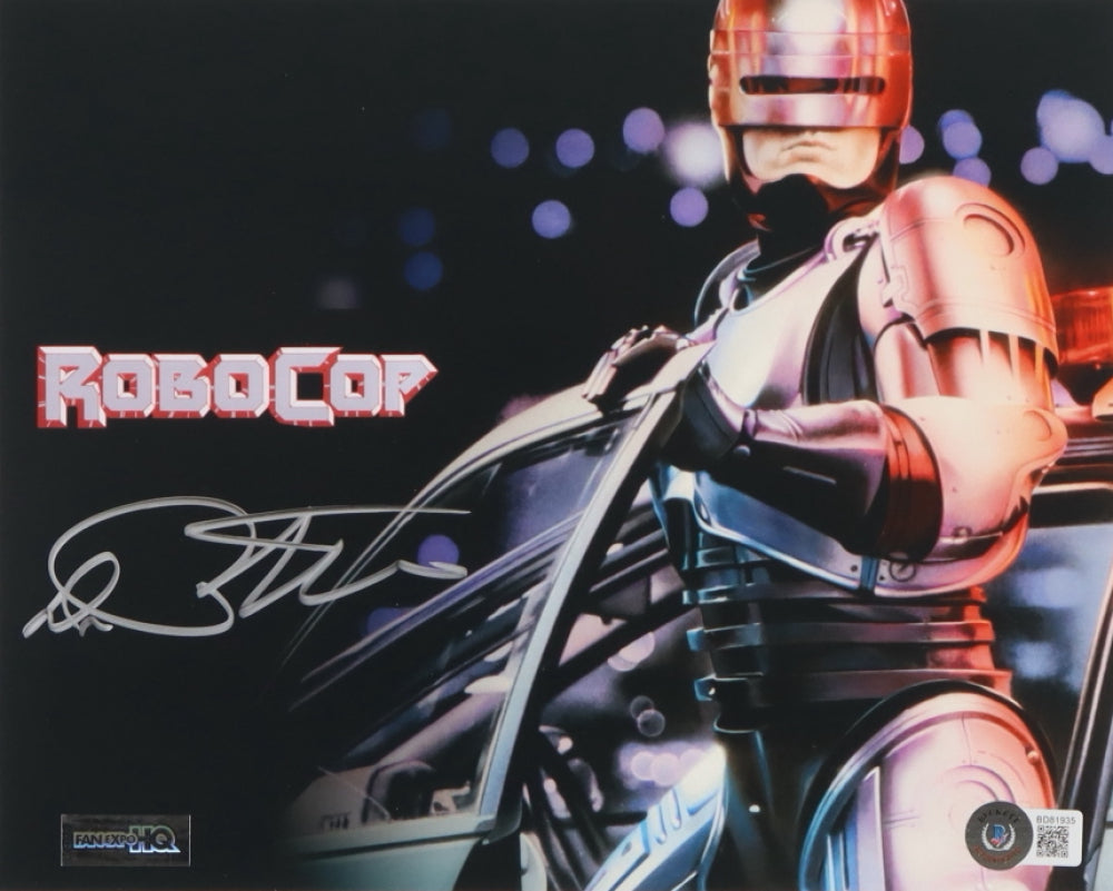 RoboCop 8x10 signed by Peter Weller RoboCop