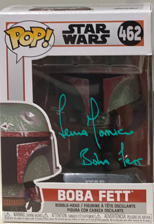 Temuera Morrison signed Boba Fett Pop Vinyl Star Wars