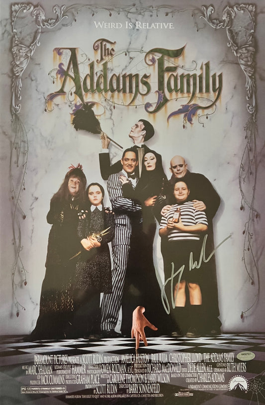 The Adams Family 11x17 poster signed by Jimmy Workman The Adams Family