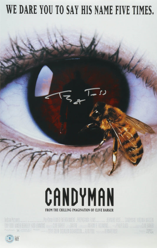 Candyman 11x17 poster signed by Tony Todd Candyman