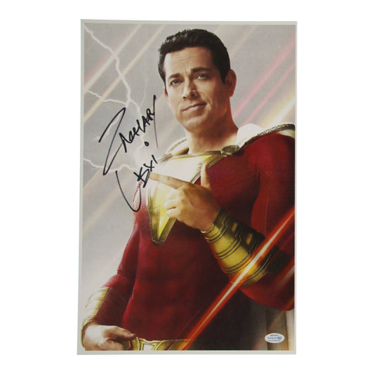 Zachary Levi Signed "Shazam!" 11x17 Shazam!