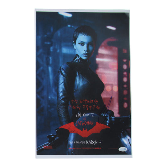 Zoe Kravitz Signed "The Batman" 11x17 Poster (ACOA) DC