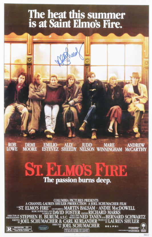 St Elmo's Fire signed Aly Sheedy St Elmo's Fire