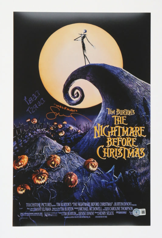 The Nightmare Before Christmas 11x17 Poster signed by Debi Durst & Glen Walters The Nightmare Before Christmas