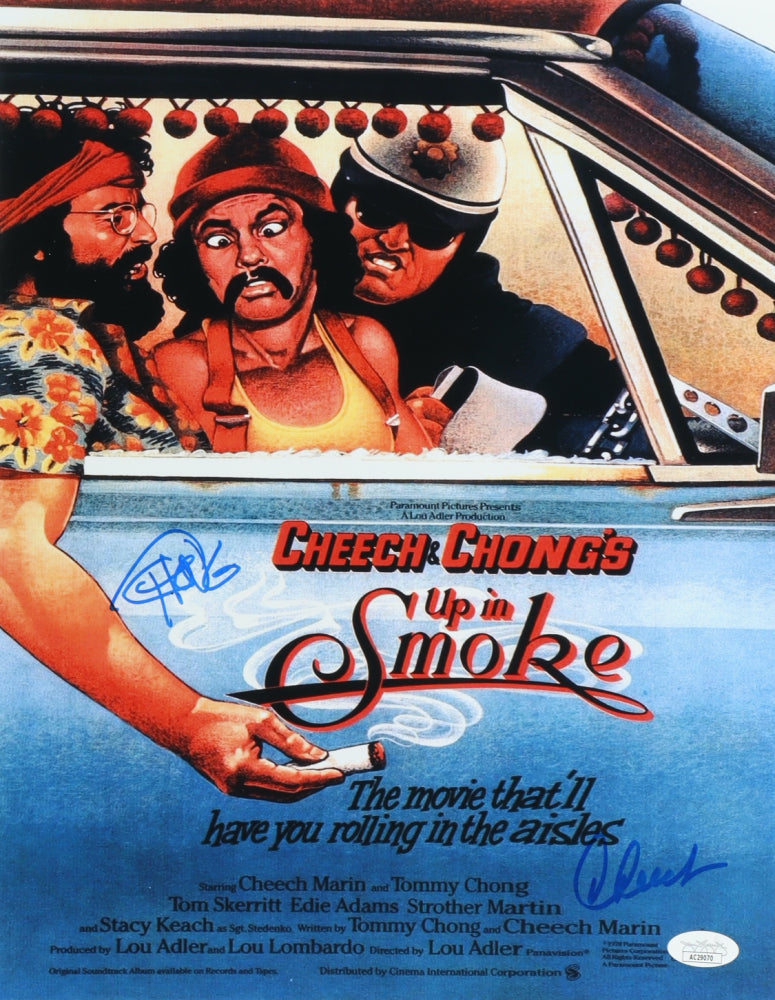 Cheech & Chong signed Up In Smoke Movie Poster Cheech & Chong