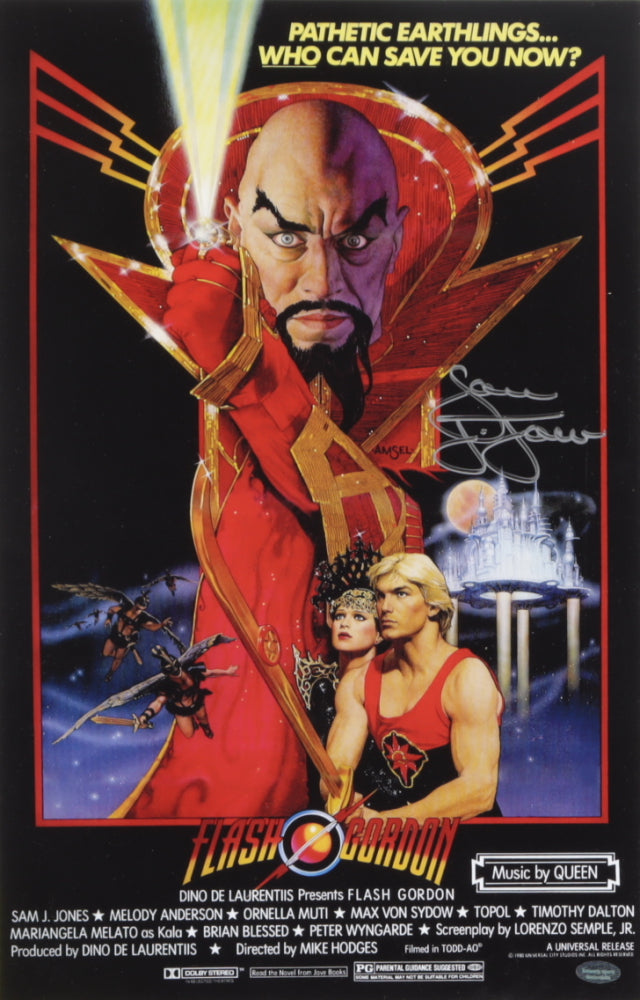 Flash Gordon signed Sam J. Jones Flash Gordon